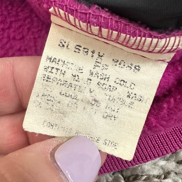 Vintage Columbia Fleece Jacket Pink Teal Aztec Print Women's M Medium - Picture 11 of 11